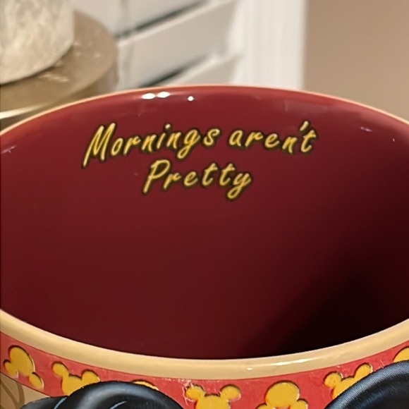 Disney Parks Oversized Coffee Mug. “Mornings Aren’t Pretty” Authentic/Original. - Picture 11 of 15